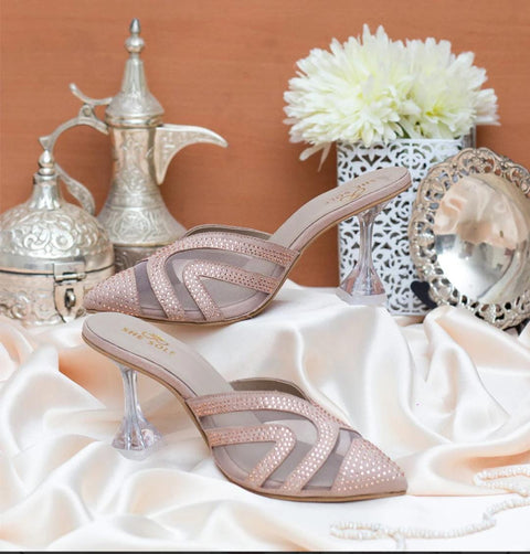 Crystal Charm Heels